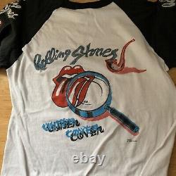 Very Rare Rolling Stones Under Cover Raglan 3/4 Sleeves Shirt Tee Large Vintage