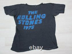 Vintage 1970's Rolling Stones Concert T Shirt (S) Parking Lot Single Stitch Boot