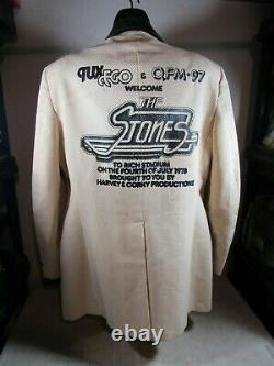 Vintage 1978 Concert QFM-97 Rolling Stones July 4th Rich Stadium Jacket Coat Tux