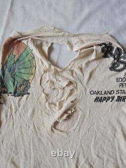 Vintage 1978 Rolling Stones Happy Birthday Mick Day On The Green Cut Off Shirt