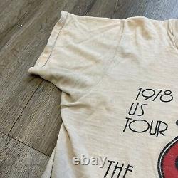 Vintage 1978 The Rolling Stones U. S. Tour Shirt RARE 1970s Band Tshirt Small