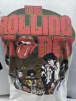 Vintage 1980 The Rolling Stones T-Shirt Medium Men's Stunning Graphics Original