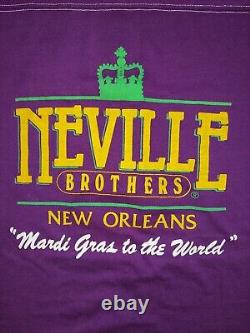 Vintage 1981 Neville Bros Rolling Stones Concert Shirt Rare 12/5/81 NOLA Show