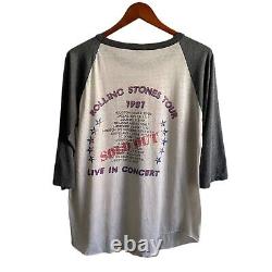Vintage 1981 Rolling Stones Concert Tour Raglan Shirt