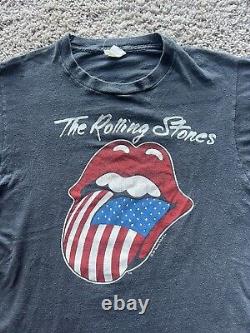 Vintage 1981 Rolling Stones T Shirt North American Tour Men L Band Single Stitch