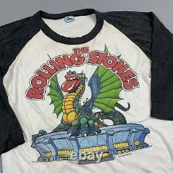 Vintage 1981 Rolling Stones Tour Shirt LARGE The Knits SOLD OUT TOUR
