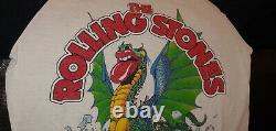 Vintage 1981 Rolling Stones Tour Tee Raglan Size MD Mick Jagger Rock N' Roll