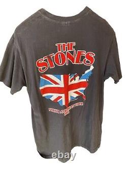 Vintage 1981 Rolling Stones XL Concert T-Shirt Hanes Tag Cotton Raindrop Product