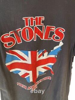 Vintage 1981 Rolling Stones XL Concert T-Shirt Hanes Tag Cotton Raindrop Product