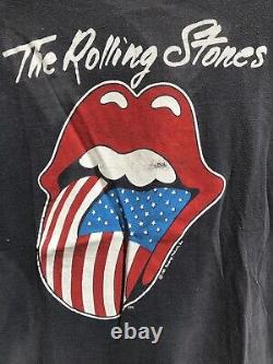 Vintage 1981 The Rolling Stones North American Tour T-Shirt 80s Rock S/M