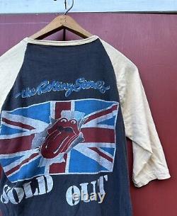 Vintage 1981 The Rolling Stones Sold Out Tour Raglan Shirt