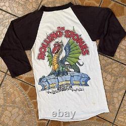 Vintage 1981 The Rolling Stones Van Halen Concert Raglan T Shirt, Small, EUC