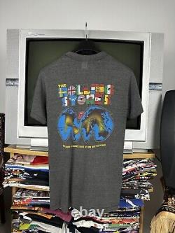 Vintage 1982 The Rolling Stones World Tour Band T-Shirt Size L Made in USA