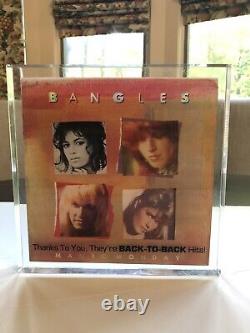 Vintage 1986 Rolling Stones HARLEM SHUFFLE + reverse side Bangles LUCITE Display