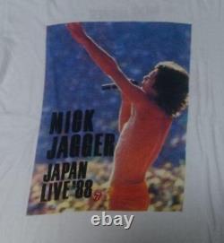 Vintage 1988 Mick Jagger Japan Live Tour Tee T Shirt One Size Rolling Stones