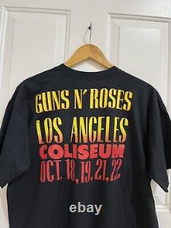 Vintage 1989 Guns N Roses T Shirt Stoned In LA Rolling Stones VTG 80s 90s Rock