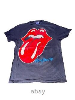 Vintage 1989 ROLLING STONES Steel Wheels NORTH AMERICAN TOUR TSHIRT Sold Out