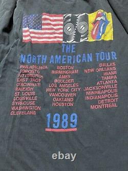 Vintage 1989 Rolling Stones'89 The North American Band Tee Tour T-shirt Size XL