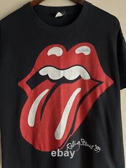 Vintage 1989 Rolling Stones North American Tour Concert L Men's Concert Shirt
