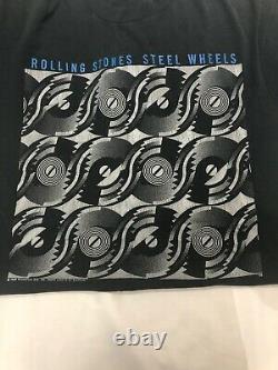 Vintage 1989 Rolling Stones Steel Wheels Brockum T-Shirt Size Small 80s Skydome