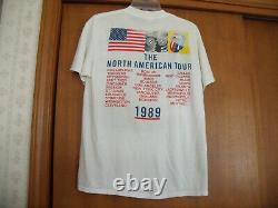 Vintage 1989 Rolling Stones Steel Wheels North American Tour T-shirt Rare Size L