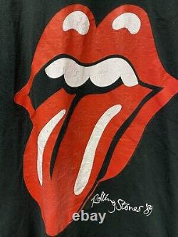 Vintage 1989 Rolling Stones The North American Tour Shirt Sz Large Single Stitch