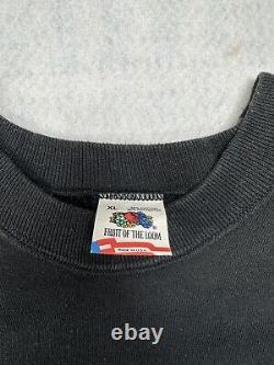 Vintage 1989 Rolling Stones The North American Tour Sweatshirt Size XL Black BM
