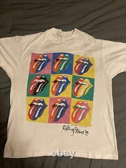 Vintage 1989 Rolling Stones Tour Tee. Tag XL fits Medium. SUPER RARE
