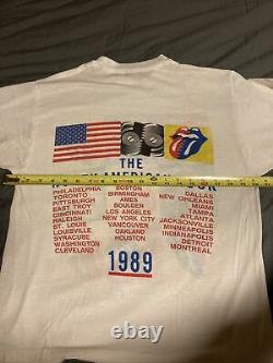Vintage 1989 Rolling Stones Tour Tee. Tag XL fits Medium. SUPER RARE
