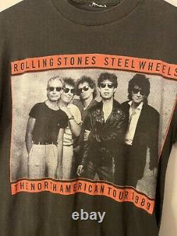 Vintage 1989 The Rolling Stones Single Stitch T-Shirt Size Large