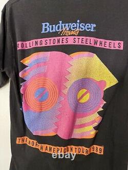 Vintage 1989 The Rolling Stones Single Stitch T-Shirt Size Large