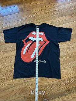 Vintage 1989 The Rolling Stones Steel Wheels North American Tour T-Shirt XL