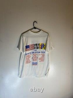 Vintage 1989 rolling stones the north american tour shirt xl fruit of the loom