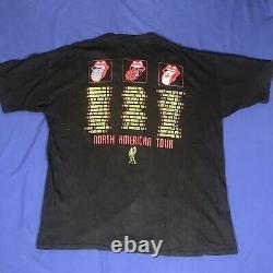 Vintage 1994 1995 Rolling Stones North America Tour Band Single Stitch Shirt Xxl