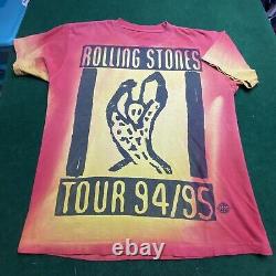 Vintage 1994-95 Rolling Stones t shirt Voodoo lounge XL All Over Print Tour