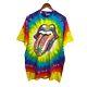 Vintage 1994 Rolling Stones Acid Tie Dye Shirt Liquid Blue Usa