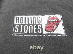 Vintage 1994 Rolling Stones Promo Tour Shirt Rare Faded Size Large Made in USA
