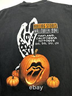 Vintage 1994 Rolling Stones Voodoo Lounge Halloween T-Shirt Size XL Made USA