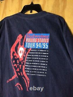 Vintage 1994 Rolling Stones Voodoo Lounge Tour T-shirt Brockum USA Made Size XL