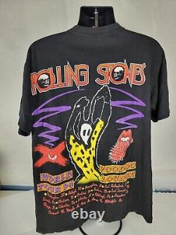 Vintage 1994 Rolling Stones Voodoo Lounge World Tour Shirt Size XL