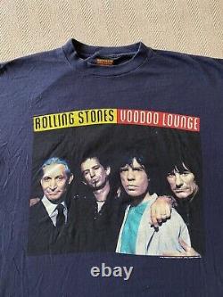 Vintage 1994 THE ROLLING STONES Tour T Shirt Size XL Single Stitched Band Shirt