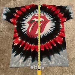 Vintage 1994 The Rolling Stones Tie Dye T Shirt Size XL Band Tour Tee USA