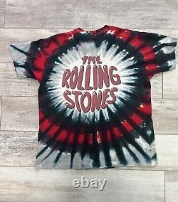Vintage 1994 The Rolling Stones Tie Dye VooDoo Lounge Tour T-Shirt Size XL