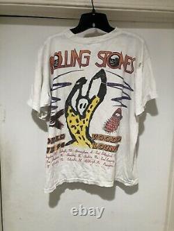Vintage 1994 The Rolling Stones Voodoo Lounge All Over Print T Shirt L Rock Tee