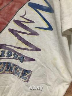 Vintage 1994 The Rolling Stones Voodoo Lounge All Over Print T Shirt L Rock Tee