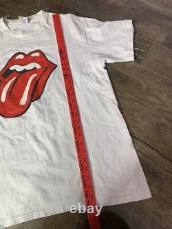 Vintage 1997 Rolling Stones Bridges Of Babylon Tour T-Shirt Mens CL White
