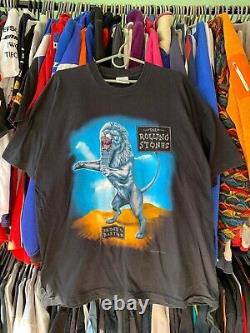 Vintage 1998 Rolling Stones Bridges To Babylon Rock Band Tee Shirt Men's Size L