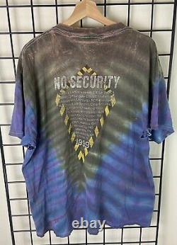 Vintage 1999 Rolling Stones No Security Tour Tie Dye Band Tee T Shirt Size XL