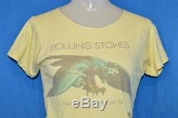 Vintage 70s ROLLING STONES 1975 TOUR OF THE AMERICAS ROCK t-shirt EXTRA SMALL XS
