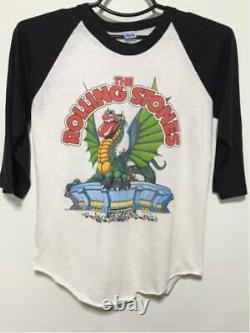 Vintage 80'S The Rolling Stones USA Tour Baseball T-shirt Size L Rare O